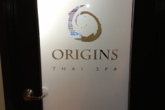 Corporate Names & Logos On Glass