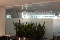 Corporate Names & Logos On Glass