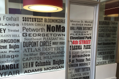 Corporate Names & Logos On Glass